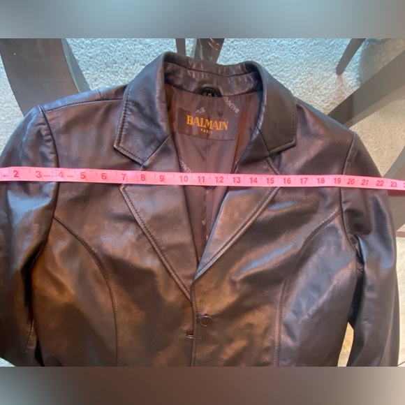 •🔥 Balmain Buttery Brown Leather Blazer 🔥• - Picture 9 of 11